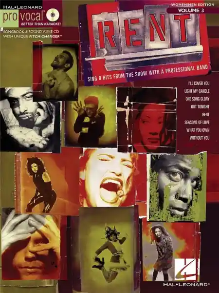 Rent (+CD): for female/male singers songbook vocal/guitar Preisknaller