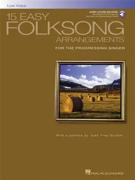 Solange Der Vorrat Reicht 15 Easy Folksong Arrangements (+CD): for low voice and piano