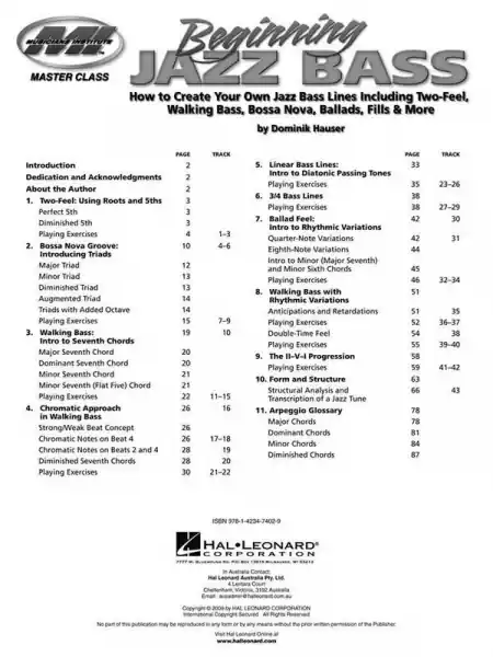 Beginning Jazz Bass (+CD): for bass/tab Angebot