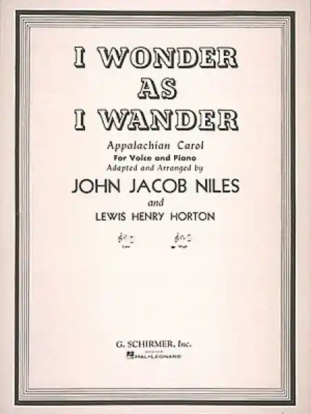 I wonder as I wander Appalachian Carol for high voice and piano Sichere Zahlung