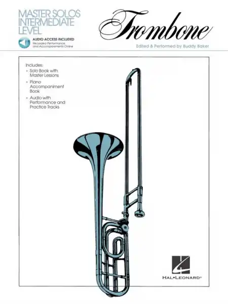 MASTER SOLOS (+CD) TROMBONE AND PIANO INTERMEDIATE LEVEL Billig