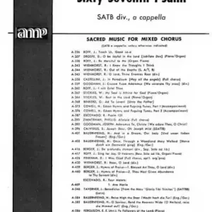 Direktkauf 67th Psalm for mixed chorus (SAATTB) a cappella, score