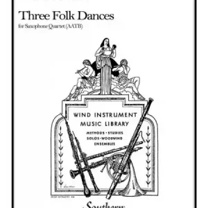 3 Folk Dances for 4 saxophones (SATB) Schneller Versand