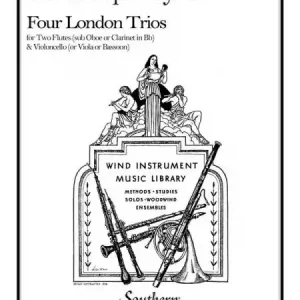 Preisknaller 4 London trios for 2 flutes (ob, vl, clar) and violoncello (viola/bassoon)