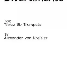 Billig Divertimento for 3 Bb trumpets score and parts