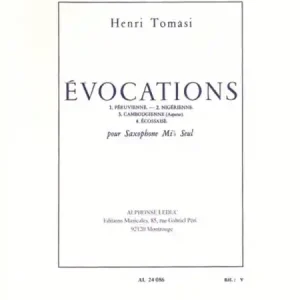Évocations pour saxophone alto et piano Sonderaktion