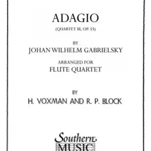 Adagio for flute quartet score and parts Markenware