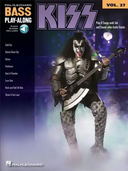 Geprüft Kiss (+CD): bass playalong vol.27 songbook vocal/bass/tab