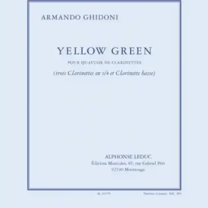 Neue Ware Yellow Green pour 3 clarinettes et clarinette basse