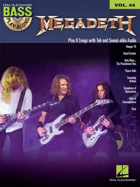 Megadeth (+CD): bass playalong vol.44 songbook vocal/bass/tab Angebot