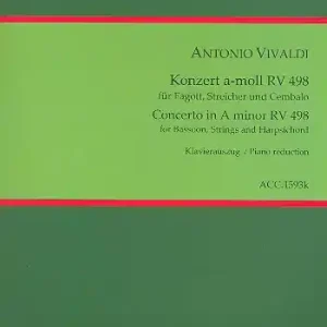 Highlight Konzert a-moll Nr.2 RV498 für Fagott, Streichorchester und Cembalo für Fagott und Klavier