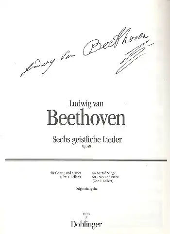6 geistliche Lieder op.48 für Singstimme und Klavier Sonderangebot