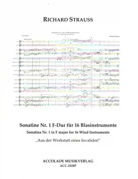 Sonatine Nr.1 F-Dur "Aus der Werkstatt eines Invaliden" für 16 Blasinstrumente Meistverkauft