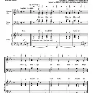 Hark the Herald Angels sing for mixed chorus (SATB) and piano Top-Seller
