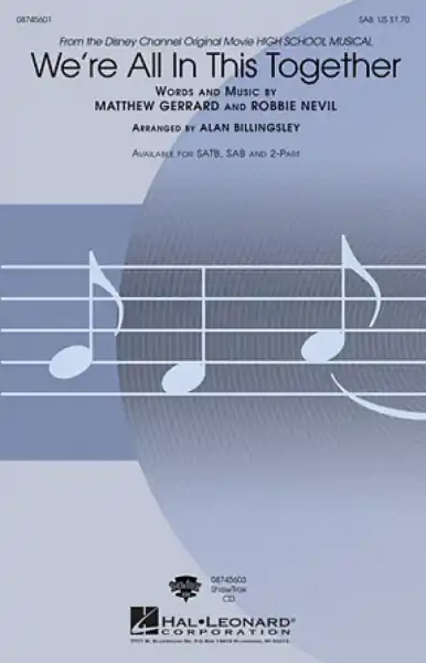 Jetzt Bestellen We're all in this together for mixed chorus (SAB) and piano, score