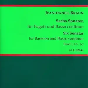 Jetzt Bestellen 6 Sonaten Band 1 für Fagott und Basso continuo