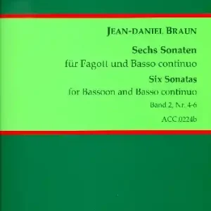 6 Sonaten Band 2 Nr.4-6 für Fagott und Basso continuo Preiswert