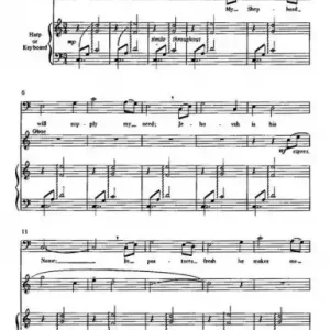 Direktkauf My Shepherd will supply my Need for mixed chorus and harp (keyboard), flute and oboe