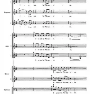 Expressversand Io sono la primavera for mixed chorus (SSSAAATTBB) a cappella