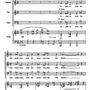 Orpheus with his lute for 3-part mixed chorus and piano Kostenloser Rückversand