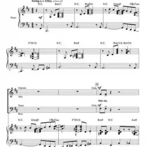 Sunny for mixed chorus and piano Schneller Versand