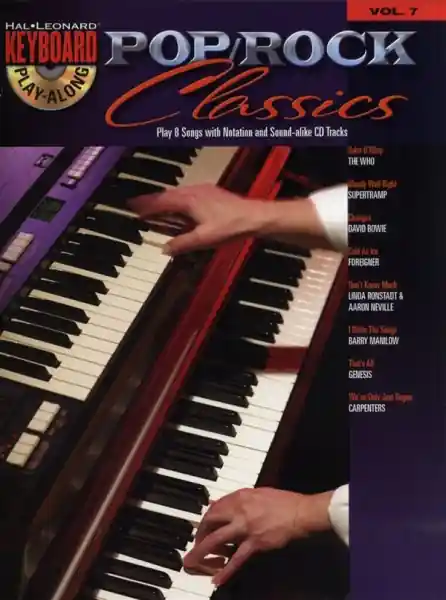 Zertifiziert Pop-Rock Classics (+CD): keyboard playalong vol.7 songbook keyboard (piano)/vocal/guitar