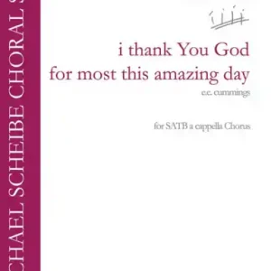 I thank You God for most this amazing Day for mixed chorus a cappella Neu Im Sortiment