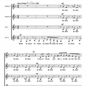 Santa Baby for female chorus a cappella score Billig