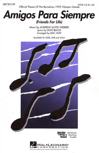 Amigos para siempre for mixed chorus (SATB) and instruments Finale Aktion