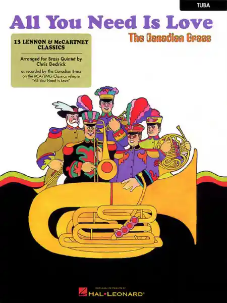 Neuheit All you need is Love for brass quintet, tuba