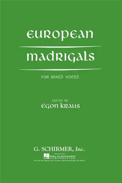 European Madrigals for mixed chorus a cappella Billig