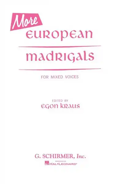 More European Madrigals for mixed chorus a cappella Saisonangebot