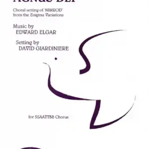 Agnus Dei for mixed chorus a cappella score Kostenloser Rückversand