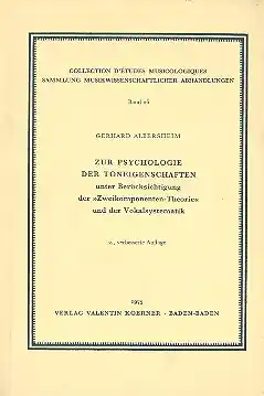 Zertifiziert Zur Psychologie der Toneigenschaften unter Berücksichtigung der