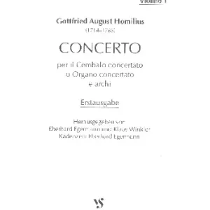 Wochenendangebot Concerto per il cembalo concertato o organo concertato e archi für Cembalo (Orgel) und Streicher