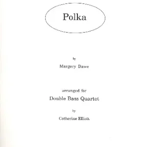 Polka for 4 double basses score and parts Sonderangebot