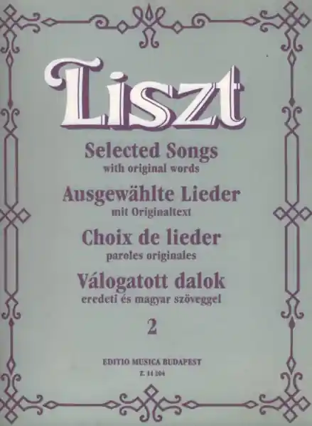 Sofort Bestellen Ausgewählte Lieder Band 2 mit Originaltext für Mezzosopran oder Bariton
