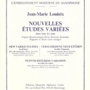 Nouvelles études variées dans tous les tons pour saxophone Kostenloser Rückversand