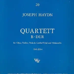 Kostenfreie Lieferung Quartett B-Dur Hob.IIB:4 für Oboe, Violine, Viola da gamba (Viola) und Violoncello