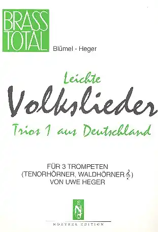 Leichte Volkslieder-Trios aus Deutschland Band 1 für 3 Trompeten Sichere Zahlung