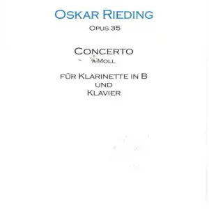 Garantierte Lieferung Concerto a-Moll op.35 für Klarinette und Klavier