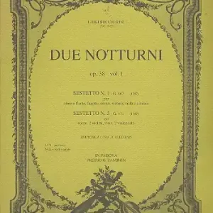 Markenware Notturno op. 38,1 G467 für Oboe (Flöte), Fagott, Horn Violine, Viola und Kontrabass