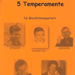 Meistverkauft 5 Temperamente für 4 Blockflöten (SATB)