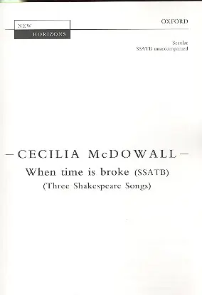 When Time is broke for mixed chorus a cappella Finale Aktion