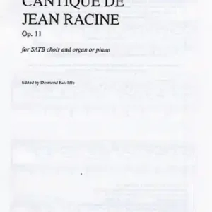 Cantique de Jean Racine op.11 for mixed chorus and organ (piano) Preis Gesenkt