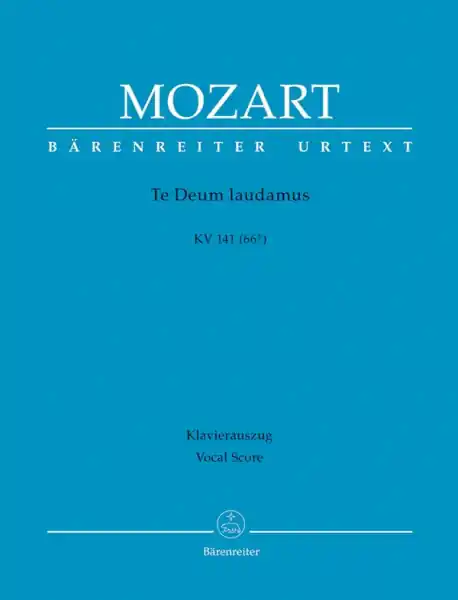Geprüft Te Deum laudamus KV141 für Chor und Orchester