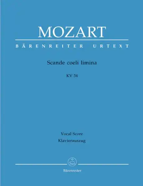 Geprüft Scande coeli limina KV34 für Sopran, gem Chor , Orchester und Bc