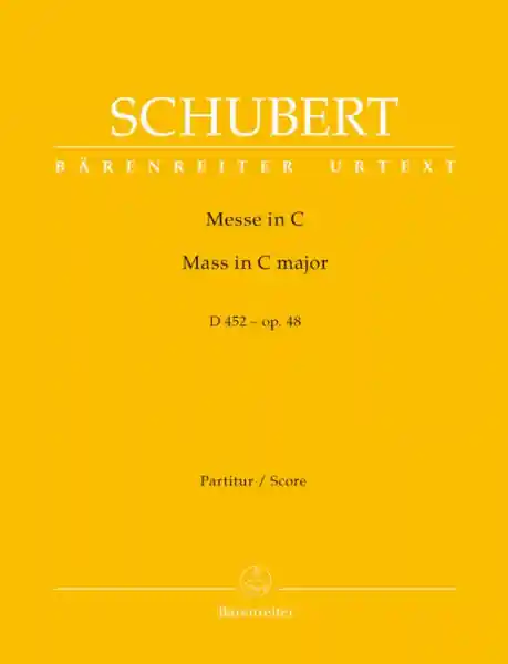 Messe C-Dur op.48 D452 für Soli, gem Chor, Orchester und Orgel Neuheit
