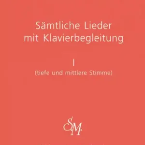 Sämtliche Lieder mit Klavierbelgeitung Band 1 für tiefe und mittlere Stimme Abverkauf