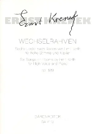 Bestseller Wechselrahmen op189 für hohe Stimme und Klavier